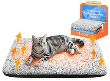 Self Warming Pet Bed for Cats  Dogs, Heated Pet Mat, 2.0 Upgraded Dual-Layer...
