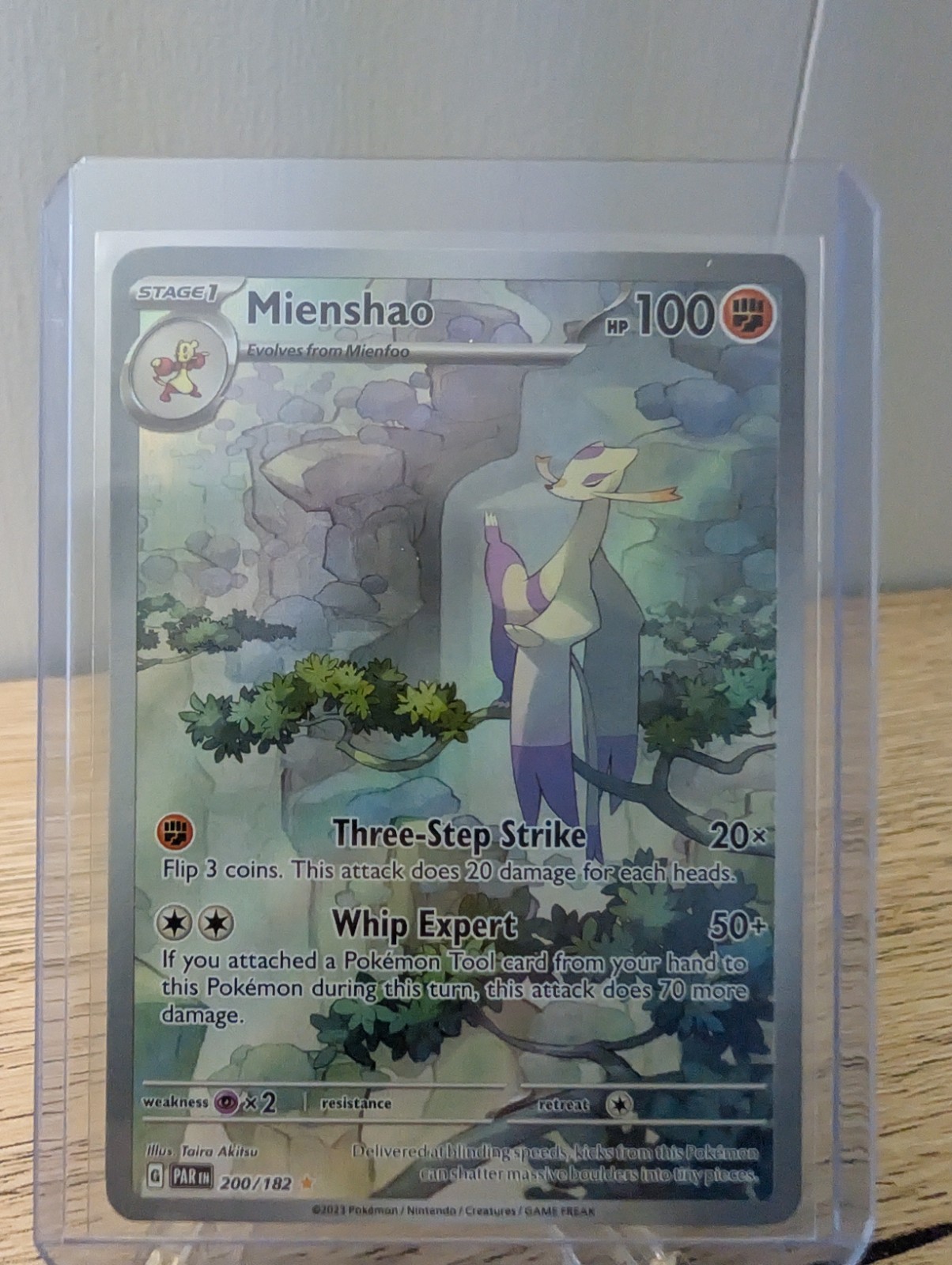Mienshao 200/182 - Sv04: Paradox Rift Holo - Pokémon TCG - NM/M