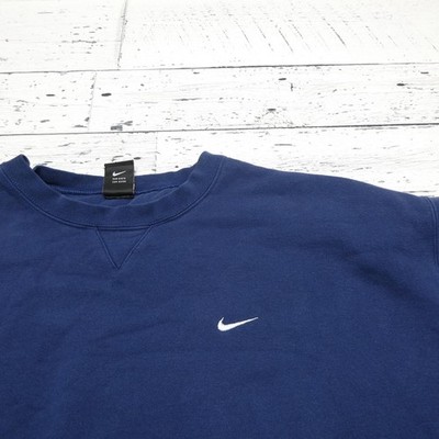 NIKE 90s ヴィンテージ セーター ネイビー Vintage 90s Nike Pinwheel Sweater Big Logo Navy Blue Made in