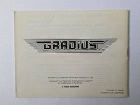 Gradius NES Complete Rare Good Con