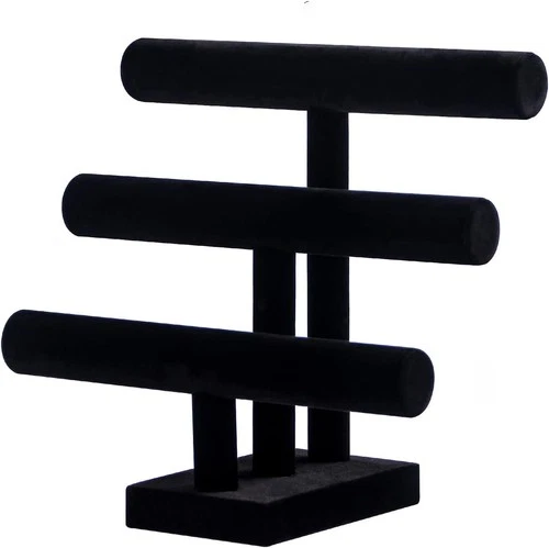 Pengup 3 Tier Bracelet Holder,Bracelet Display Stand,Black Velvet Jewelry Org... - Picture 1 of 2