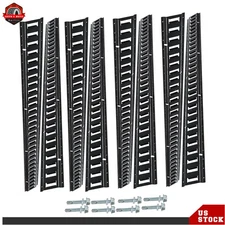 E Track Bar Rails Powder Coat Stainless Steel E Track Tie Down Rail Kit 5' 8Pcs