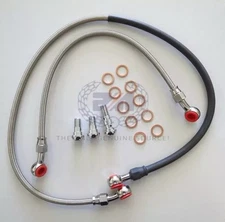 Norton Commando Stainless Braided Rocker Oil Feed Line High Quality