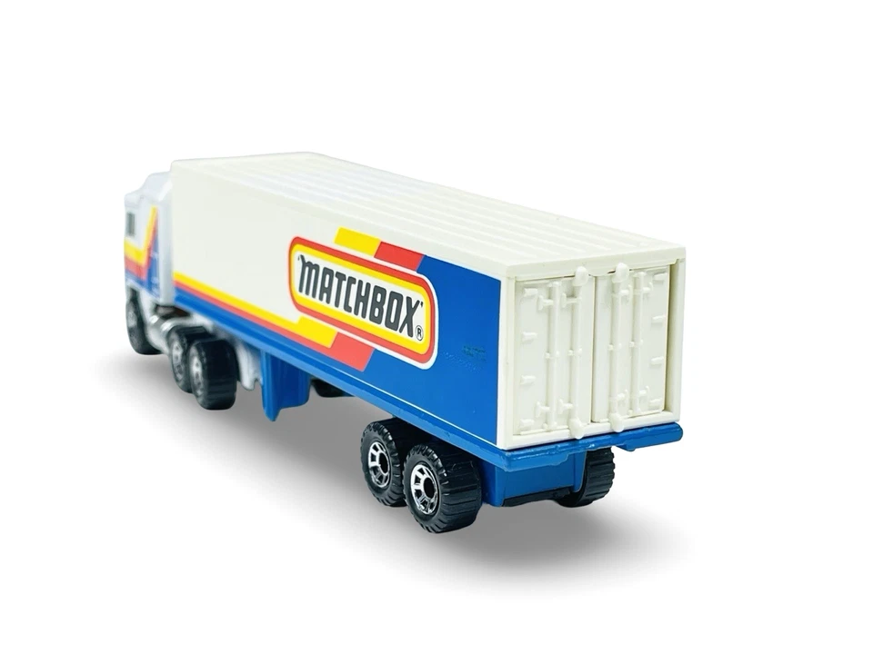 Matchbox Convoy CY-8 Kenworth Amarillo Rojo Azul Diseño Matchbox Foto 3 de 4