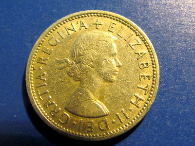 1966 Great Britain 2 Shilling - 1st portrait; without 'BRITT:OMN'    inv wb1