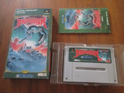 Drakkhen Super Famicom SFC Game Complete in Box SNES Japan