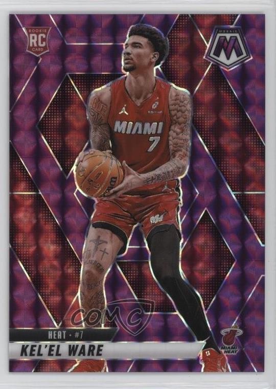 2024-25 Panini Mosaic Rookies Purple Mosaic Prizm 13/99 Kel'el Ware #232 0t02