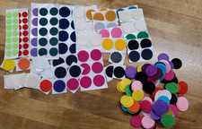 265 Felt Circles DIY Supplies DIY Sticky felt circles DIY Crafts Assorted .5-1"