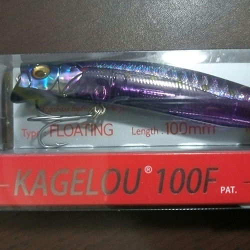 Megabass Kagerou 100F Floating Lure Set 12g 100mm Stain Iwashi, Neon Iwashi - Picture 2 of 6