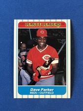 1986 Fleer League Leaders #30 Dave Parker Baseball Card