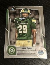 2025 Bowman University Chrome Justin Marshall 1st Bowman - Colorado State 