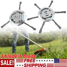 Steel Wire Grass Trimmer Head Tool Kit Lawn Mower Weeding Head Brush Cutter
