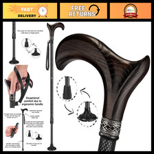 Lightweight Adjustable Carbon Fiber Walking Cane - Ergonomic Walking Stick for S
