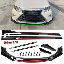 For Lexus IS300 IS350 Front Bumper Lip Spoiler Splitter Side Skirt Glossy