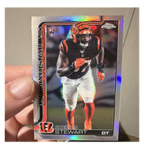 Topps Chrome 2025 Refractor Rookie Shemar Stewart #363 Cincinnati Bengals