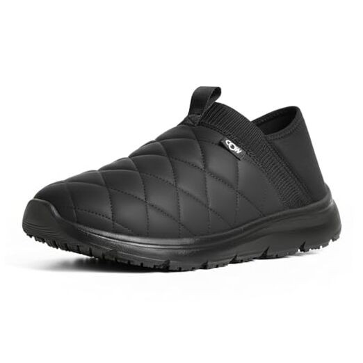 Slippers for Men with Memory Foam House Shoes Lightweight Plush 14.5 Black-image