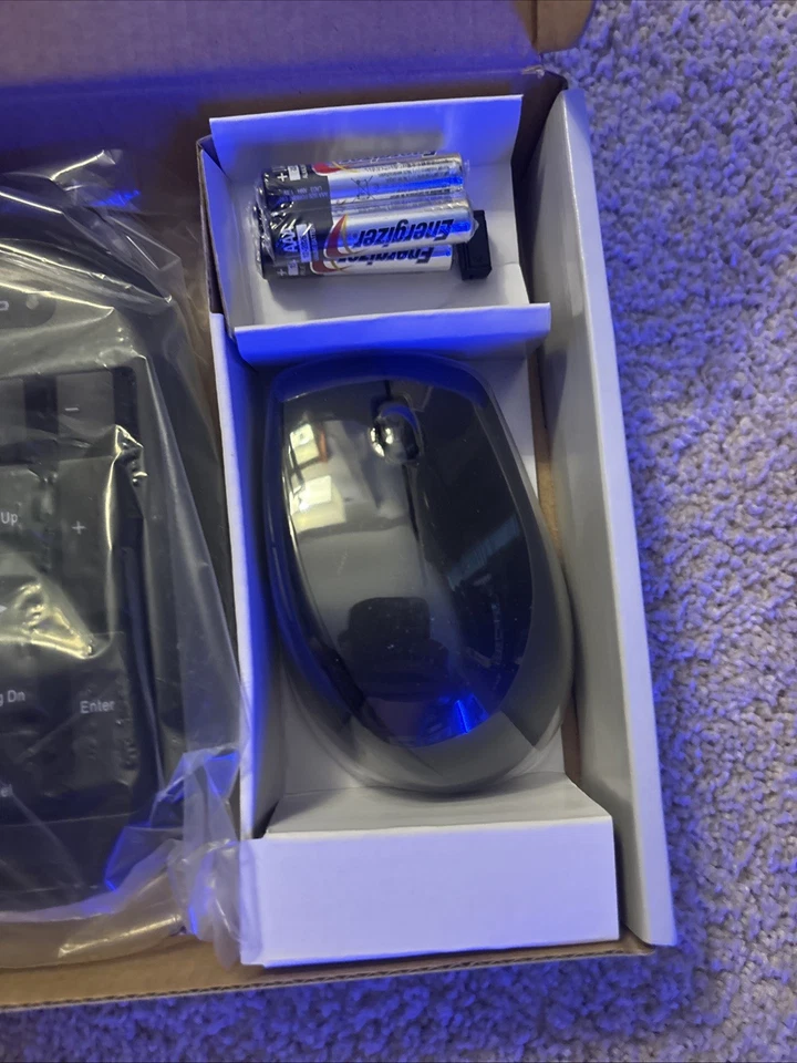 Onn Wireless Keyboard & Mouse Model ONA11H0087 Black 2.4 GHz light damage, works - Image 4 of 4