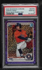 2020 Bowman Mega Box Purple Mojo Refractor 49/250 Jeremy Pena PSA 10 GEM MT 10y2