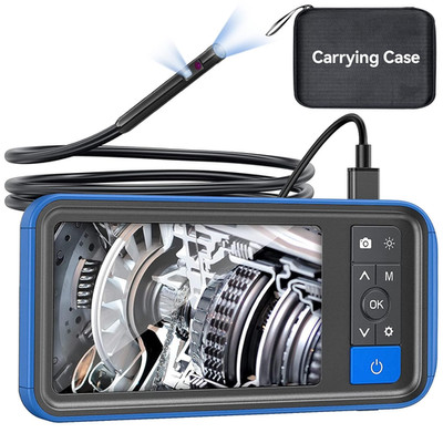 Dual Lens Endoscope Camera with Light,  4.5'' HD Snake Borescope Inspection Camer