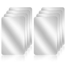 8 Pack Acrylic Mirror Tiles, Shatter Proof Plastic Mirror Stickers, Small Flexib