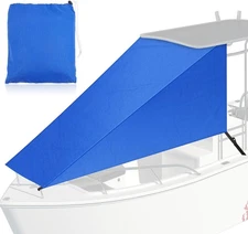BBTO 9' X 10' T-Top Bow Shade for Boat Cover UV 9' X 10', navy blue 