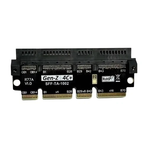 PCIe5.0 X16 to Gen-Z 4C+ Adapter Card EDSFF 4C+ Raised Test and  Card2856