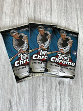 (3) PACKS 2014 Topps Chrome Baseball Hobby Factory Sealed Rookies Autographs RCs
