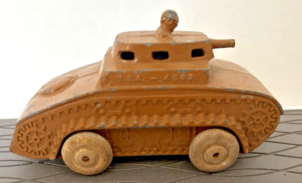 Barclay Nº 43 Tanques Militares Blindados 4562 Hechos en EE. UU. - Lote de 3 - Juguete Antiguo Foto 3 de 4