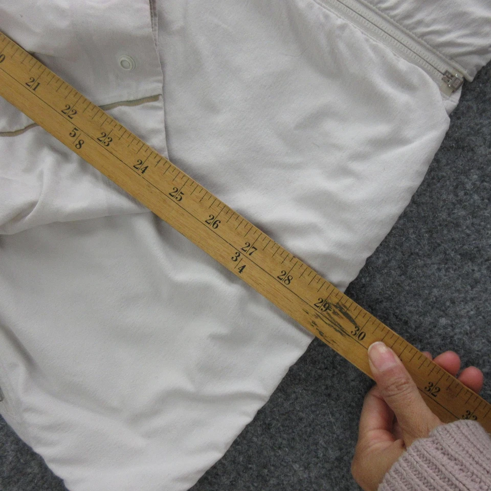 Lululemon Jacket Mens Large Beige Hooded Full Zip Lightweight Running Coat - Image 2 of 4