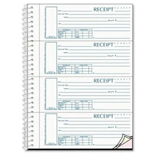 Rediform 3-part Wirebound Money Receipt Book - Wire Bound - 3 Part - Carbonless