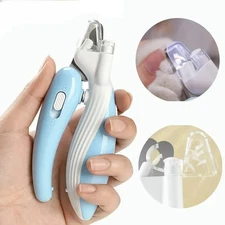Professional Pet Nail Clippers with LED Light – Safe Paw Trimmer for Dogs,Cats