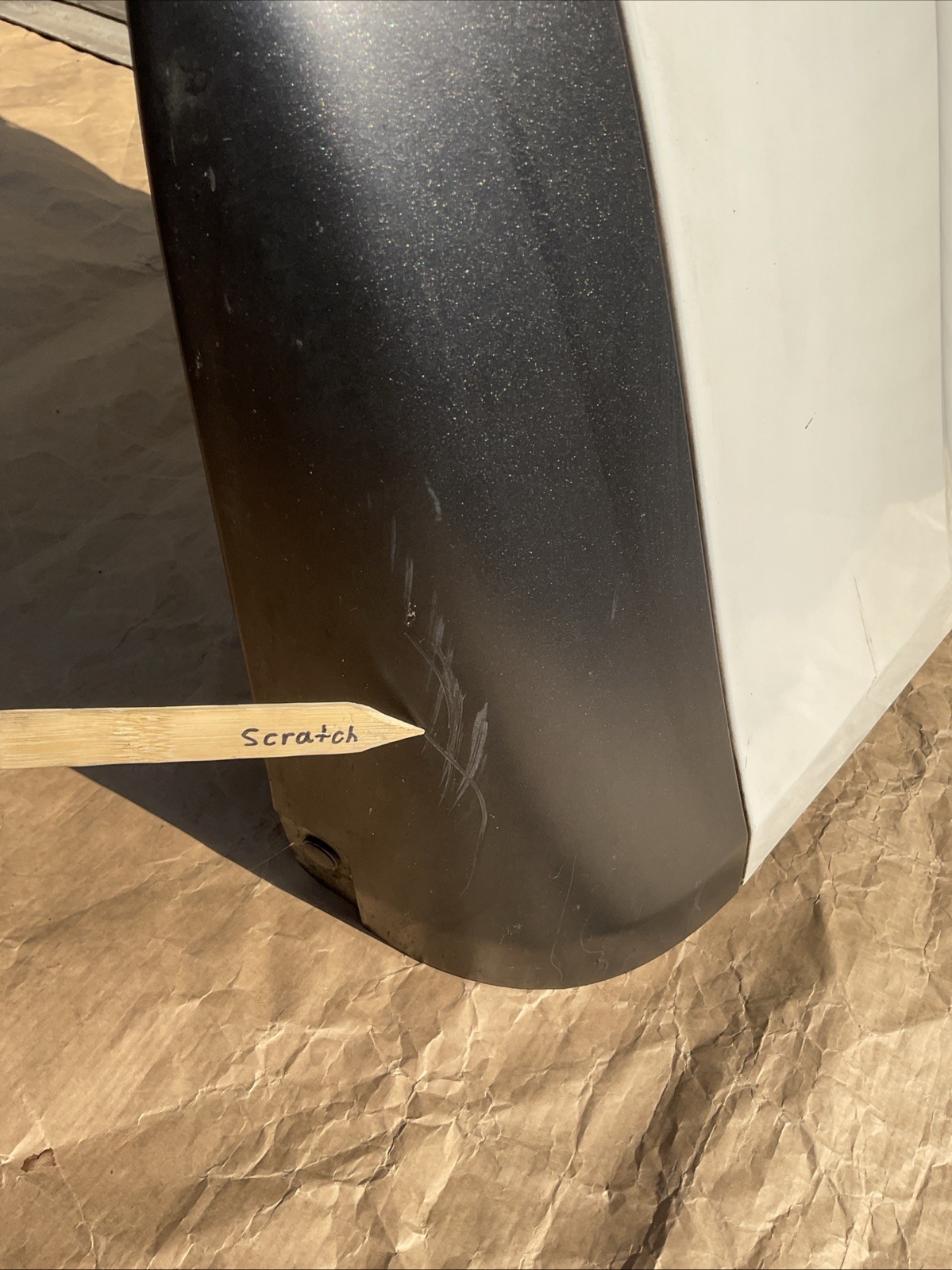 14-20 MASERATI GHIBLI REAR BUMPER COVER ASSEMBLY WHITE BIANCO VR.268 OEM.
