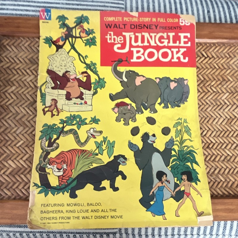 Disney The Jungle Book 1967 Vintage Comic Book Complete Picture Story Full Color