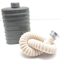 Gas Mask  Standard Rubber Hose white  40 cm Nato screw thread NEW DO650 filter