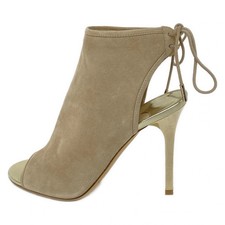 JIMMY CHOO - Beige Gold Suede Women's Sandals