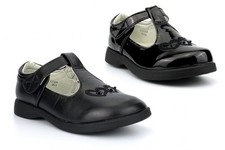 Girls T-Bar School Shoes Girls School Shoes Touch Fastening School Shoes Size