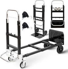 Carrito Plegable De Aluminio Carretilla Para Carga Con Ruedas Multiuso Portatil