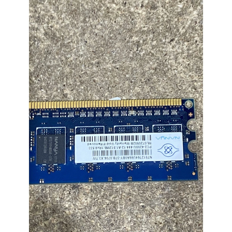 Nanya NT512T64U88A0BY-37B DIMM RAM Memory Module 512MB 240-Pin Unbuffered - Image 2 of 4