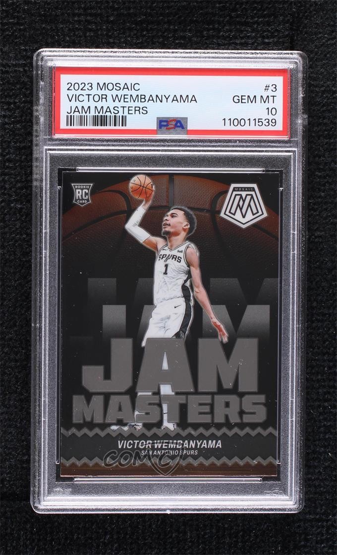2023-24 Panini Mosaic Jam Masters Victor Wembanyama #3 PSA 10 GEM MT 1bk5