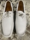 Bally Ciral white loafers size 11 vintage authentic  — photo 1