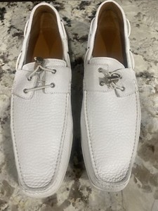 Bally Ciral white loafers size 11 vintage authentic 
