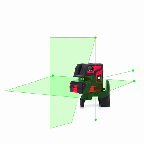New leter Automatic Self Leveling 2 Line 5 Point 1V1H Green Laser Level LT-303G - Picture 15 of 19