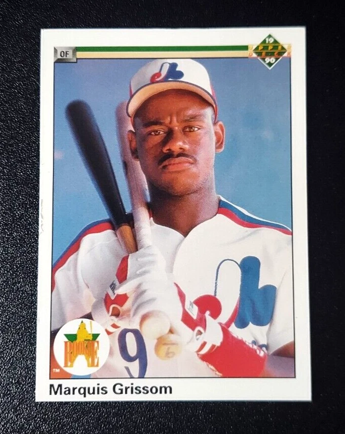 1990 90 UPPER Deck MARQUIS GRISSOM #9 ROOKIE RC Free shipping Montreal Expos
