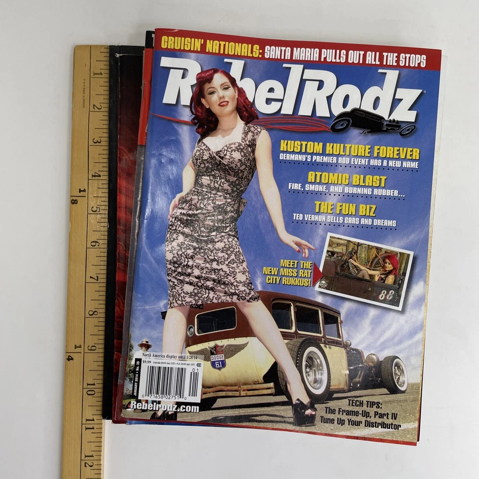 Lot Of 8 Hot Rod Custom Car Magazines From 2000s Rebel Rodz Rat Rod Others 007 - Image 2 of 4