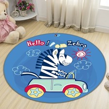 3d Zebra Car Zhua876 Game Non Slip Rug Mat Photo Carpet Zoe