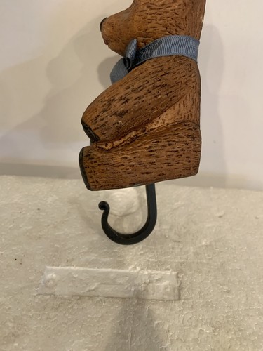 Vintage Teddy Bear 1983 G. A. O. Brown Resin Wall Hook Taylor Bear #28387 RARE - Picture 4 of 24