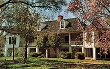 Postcard Big House Melrose Plantation Melrose Louisiana