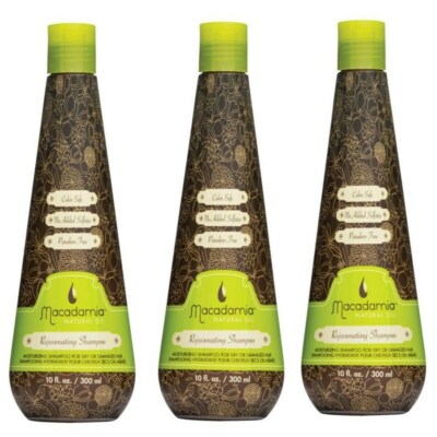 Macadamia Natural Oil Rejuvenating Shampoo for Dry Hair  10 oz 3 Pack