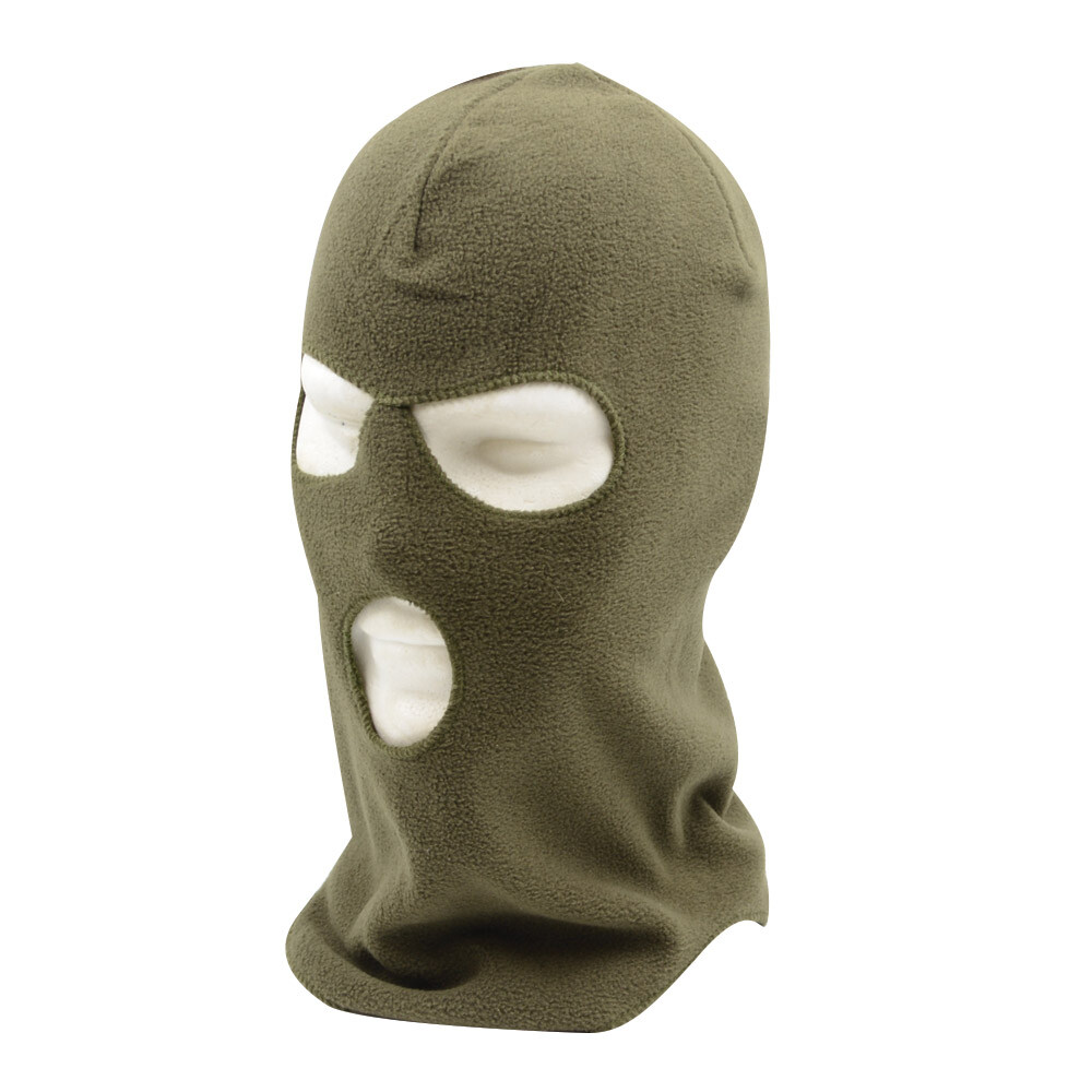 Cagoule Polaire 3 Trous Camouflage Vert Armée – Taille Unique Homme