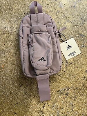 Adidas Essentials 2 Sling Crossbody Bag, Purple/Black, One